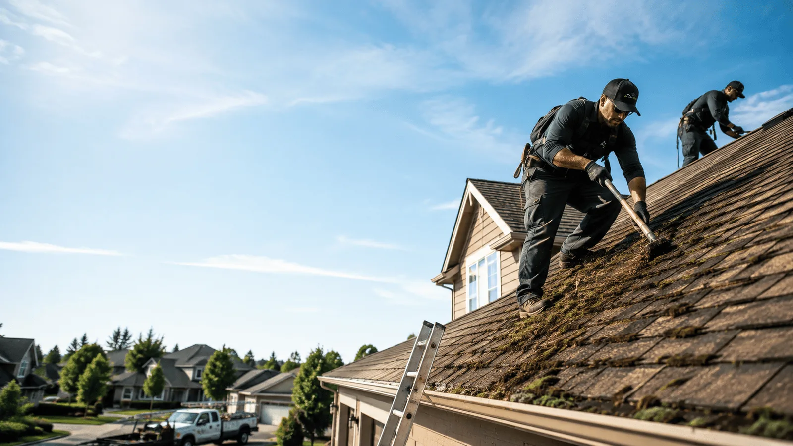 Roof Moss Removal in Plainville, IN near me